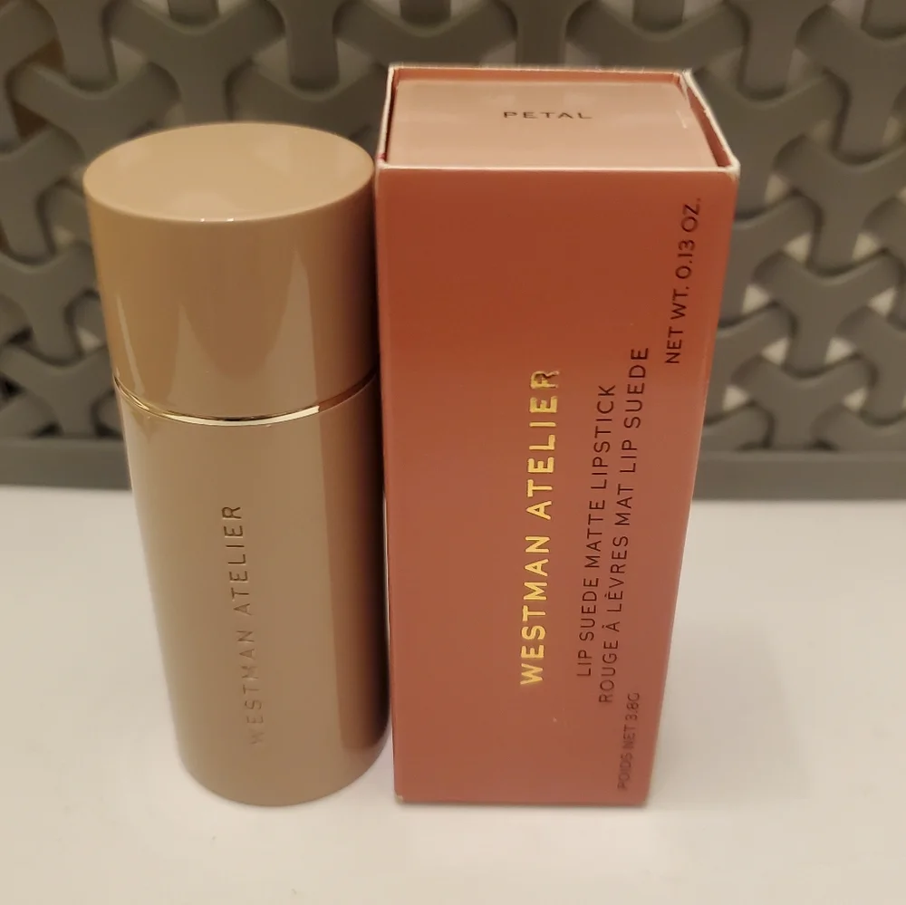 Westman Atelier Lip Suede Hydrating Matte Lipstick with Hyaluronic Acid PETAL